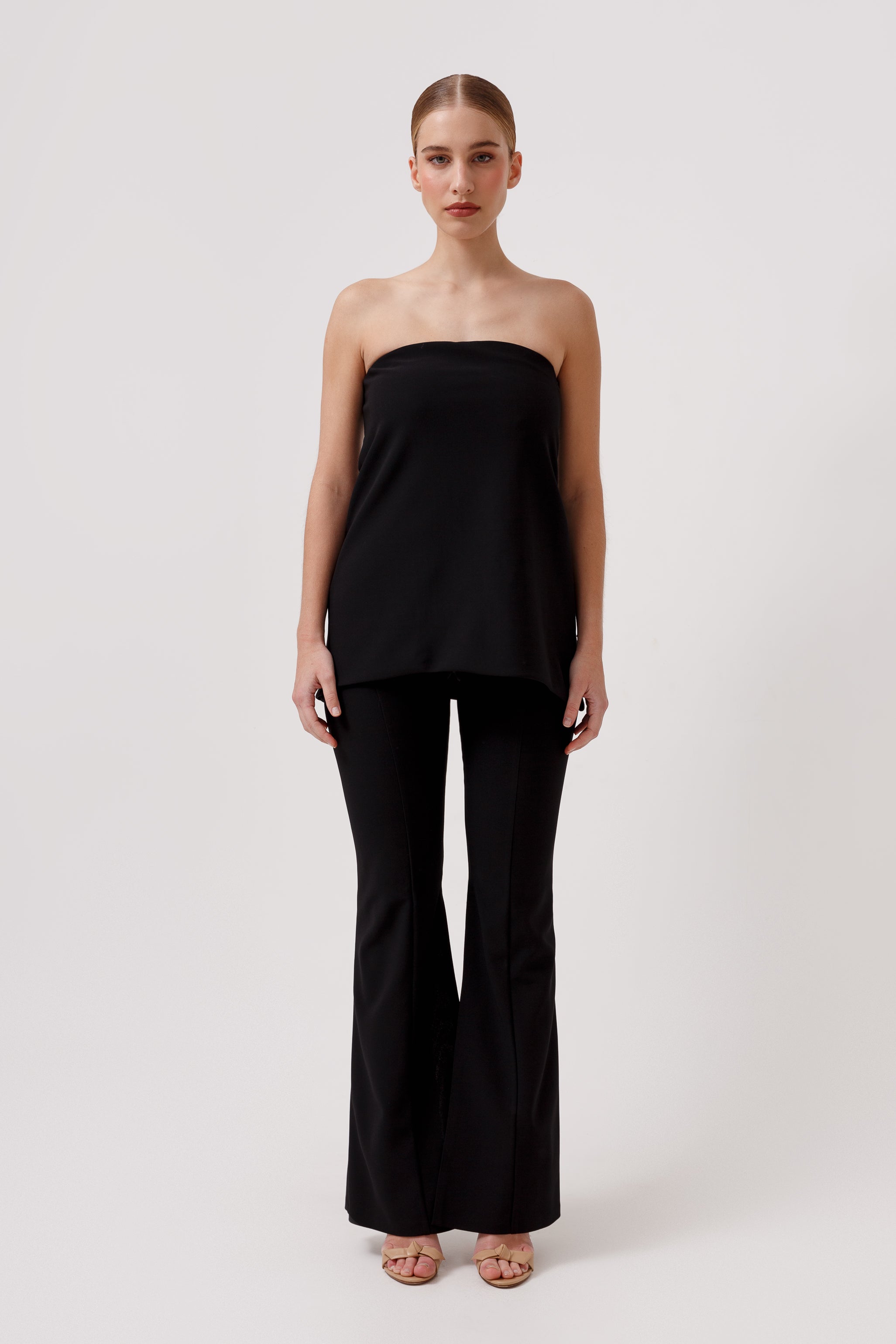 Gardenia High-Rise Flare Pant Black